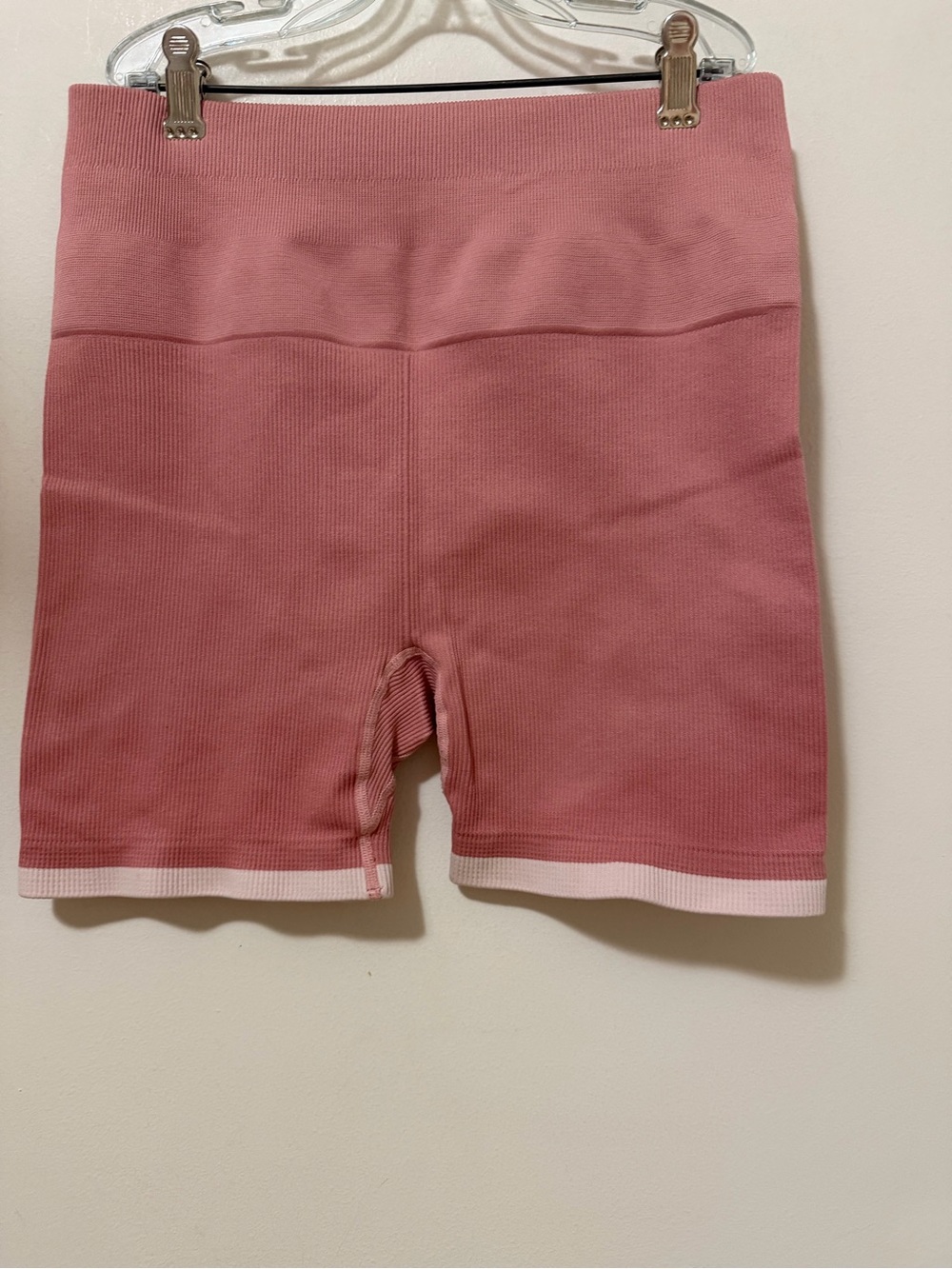 Madewell MWL Women's Seamless Bike Shorts - Rose Pink Size L/XL